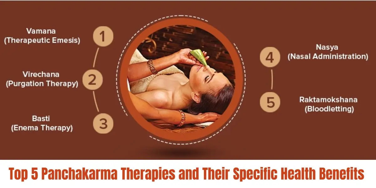 Top 5 Panchakarma Therapies and Their Specific Health Benefits